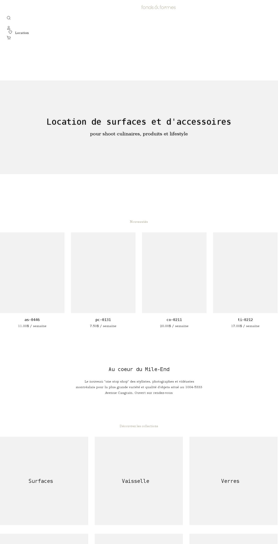 fondsetformes.com shopify website screenshot