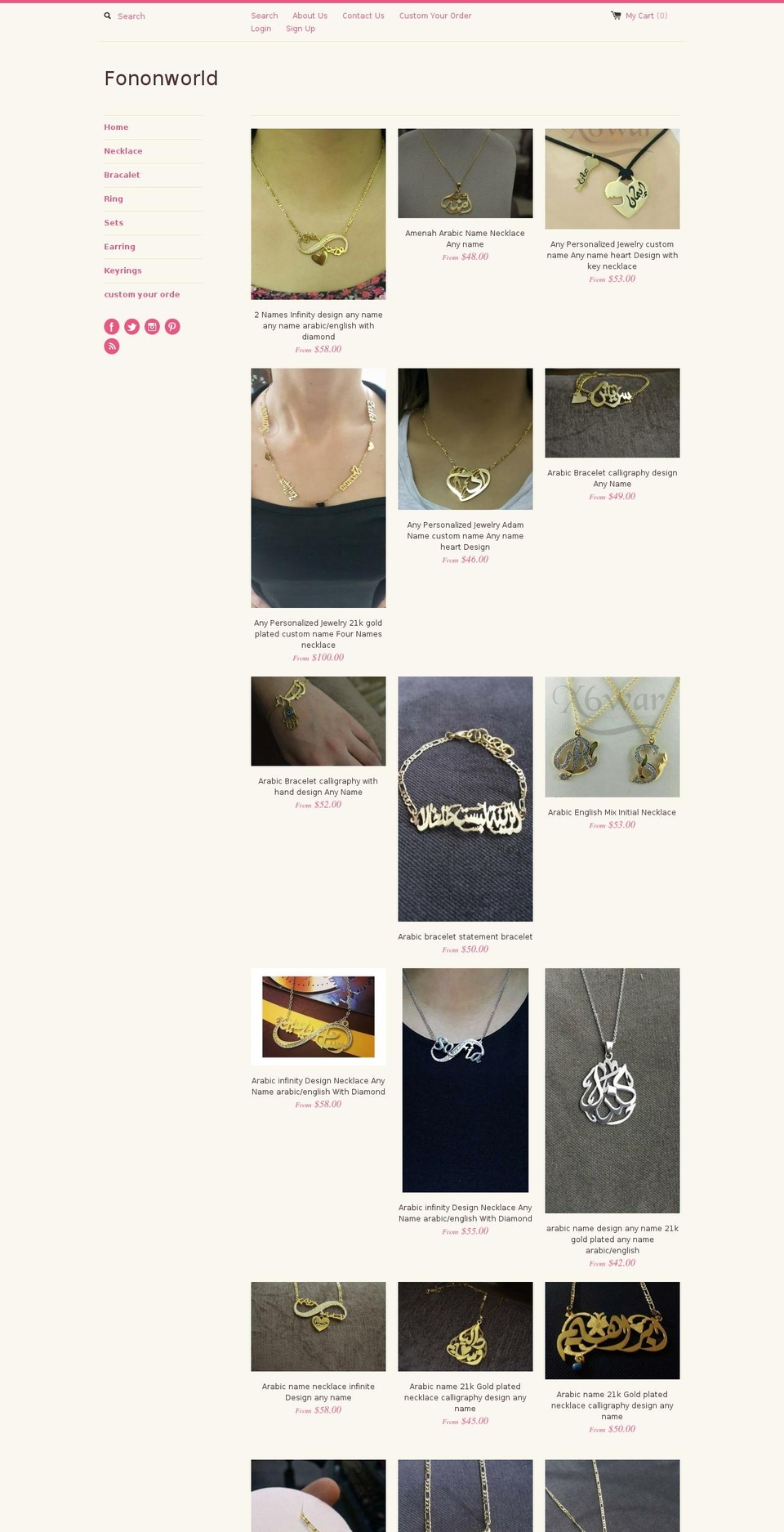 fononworld.com — Shopify storefront screenshot