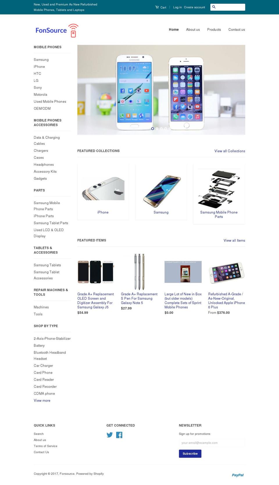 fonsource.com shopify website screenshot