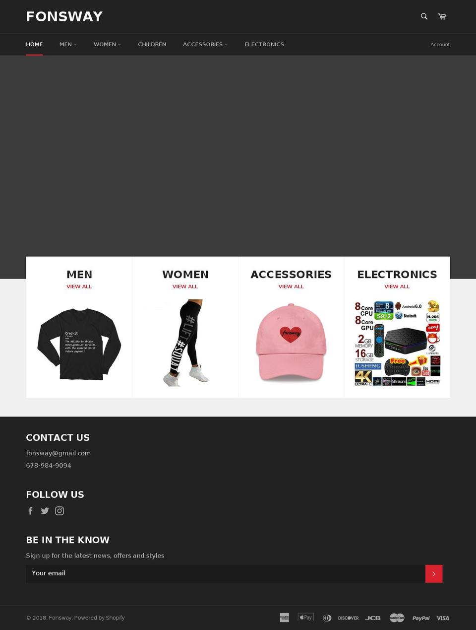 fonsway.com — Shopify storefront screenshot