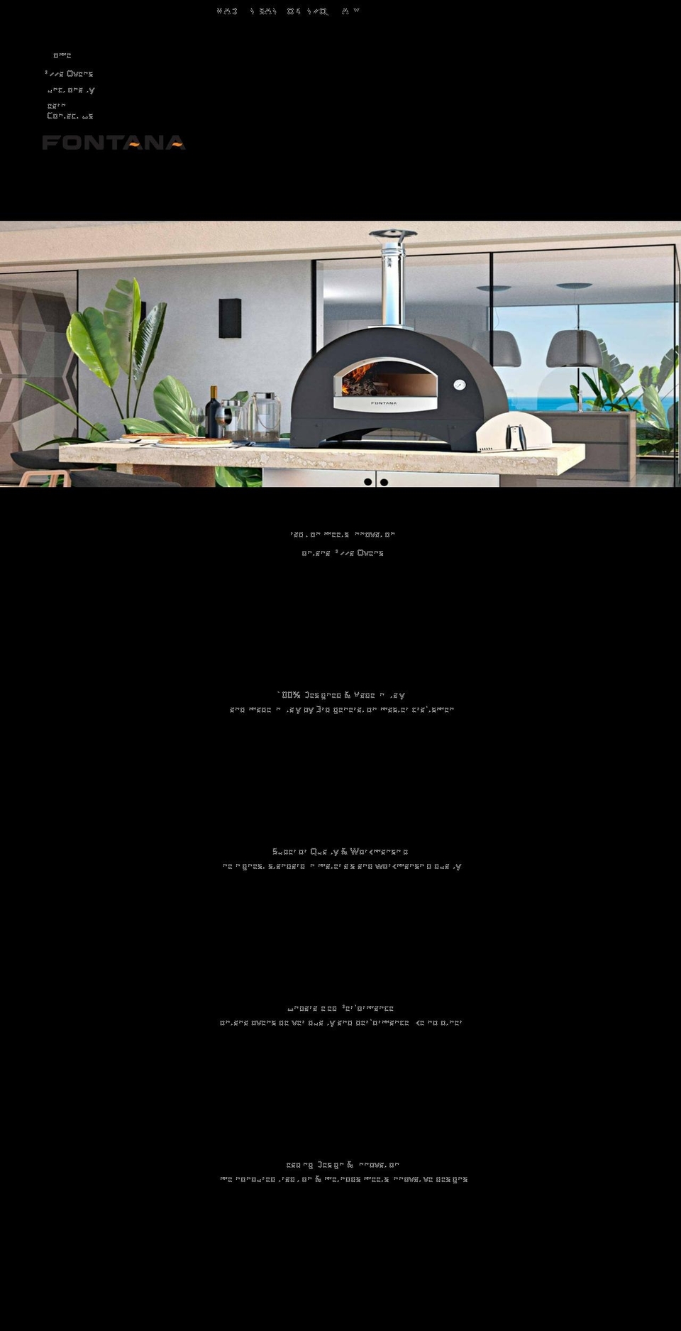 fontanaforni.com.au shopify website screenshot