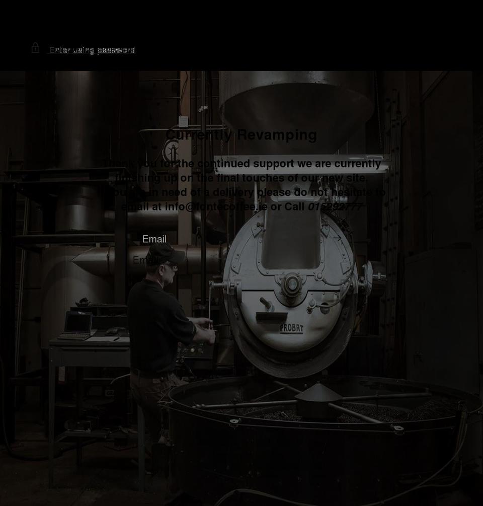 fontecoffee.ie shopify website screenshot