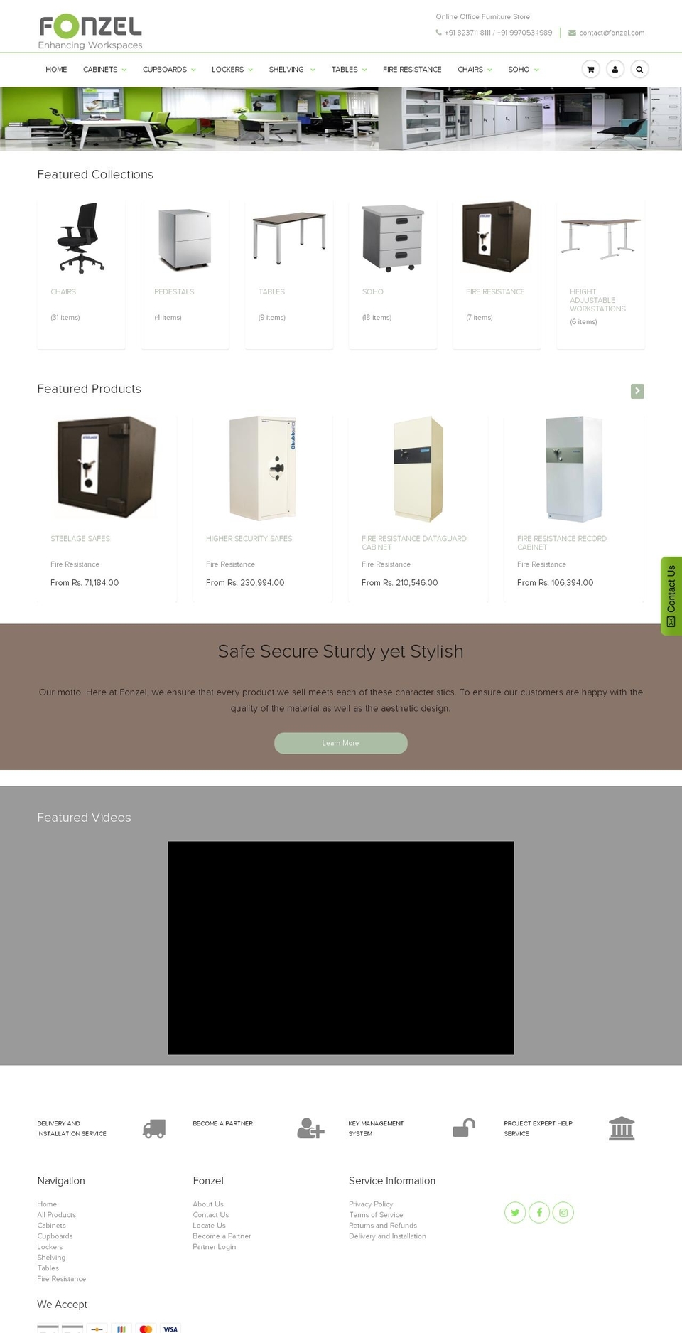 fonzel.com shopify website screenshot