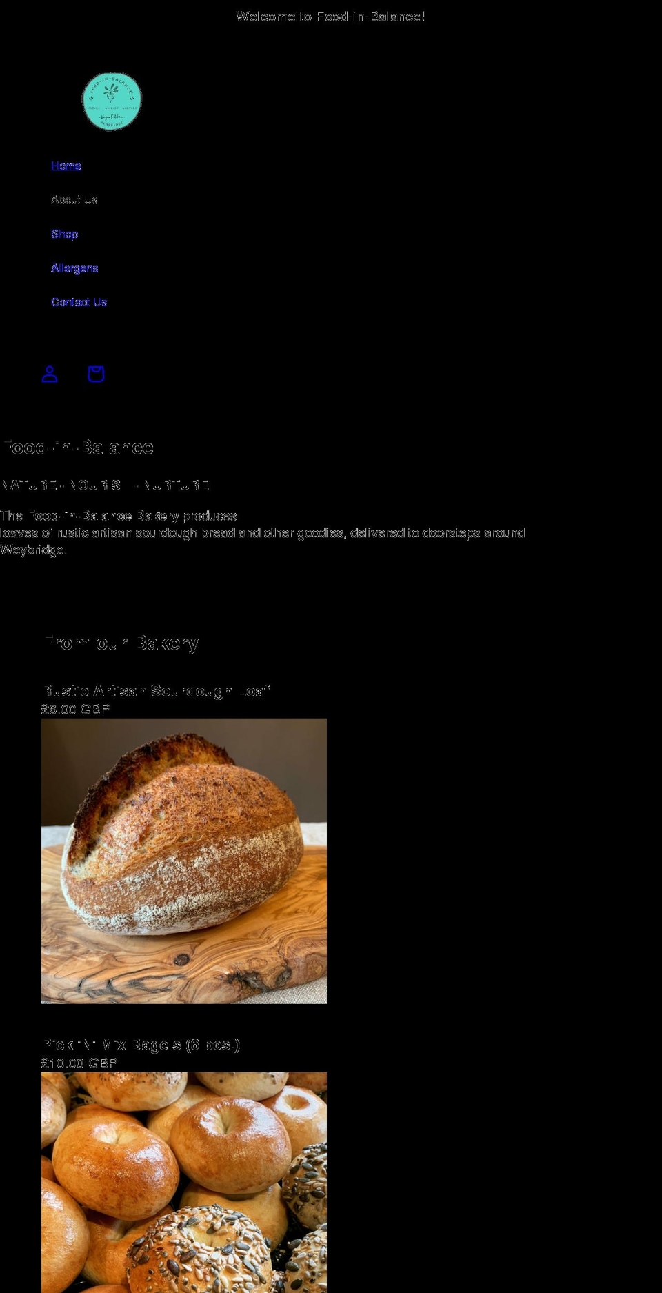 food-in-balance.com shopify website screenshot
