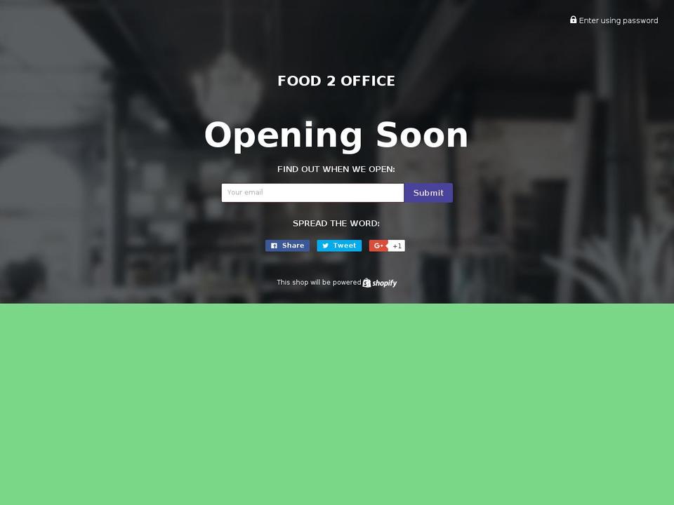 food2office.com shopify website screenshot