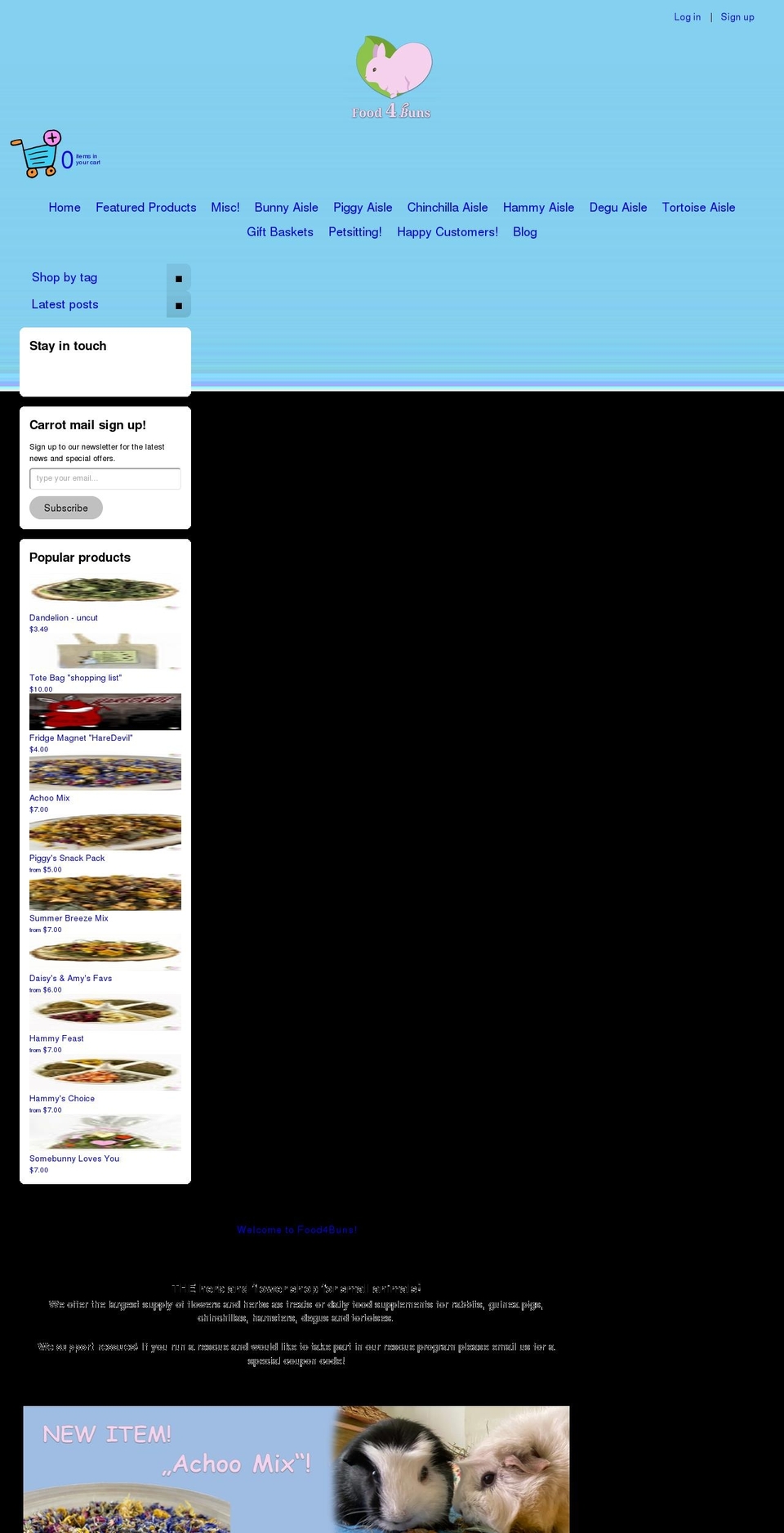 food4buns.com shopify website screenshot