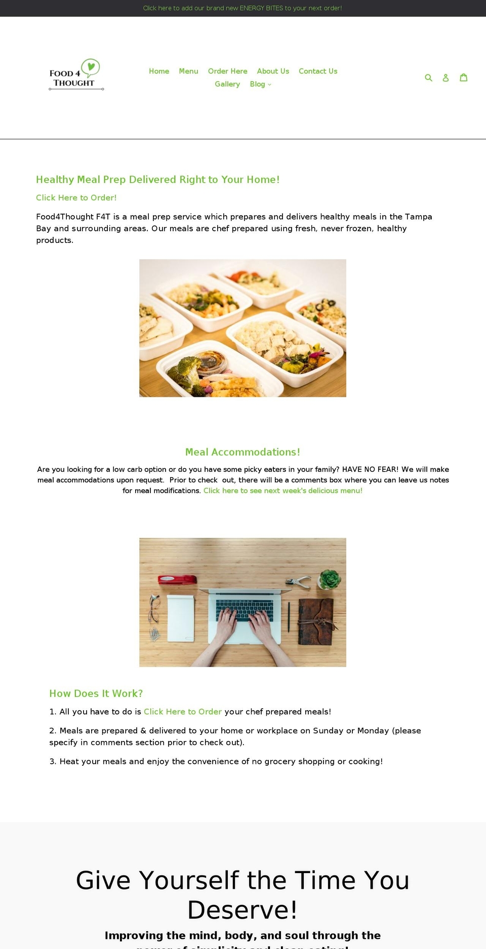 food4thoughtf4t.com — Shopify storefront screenshot