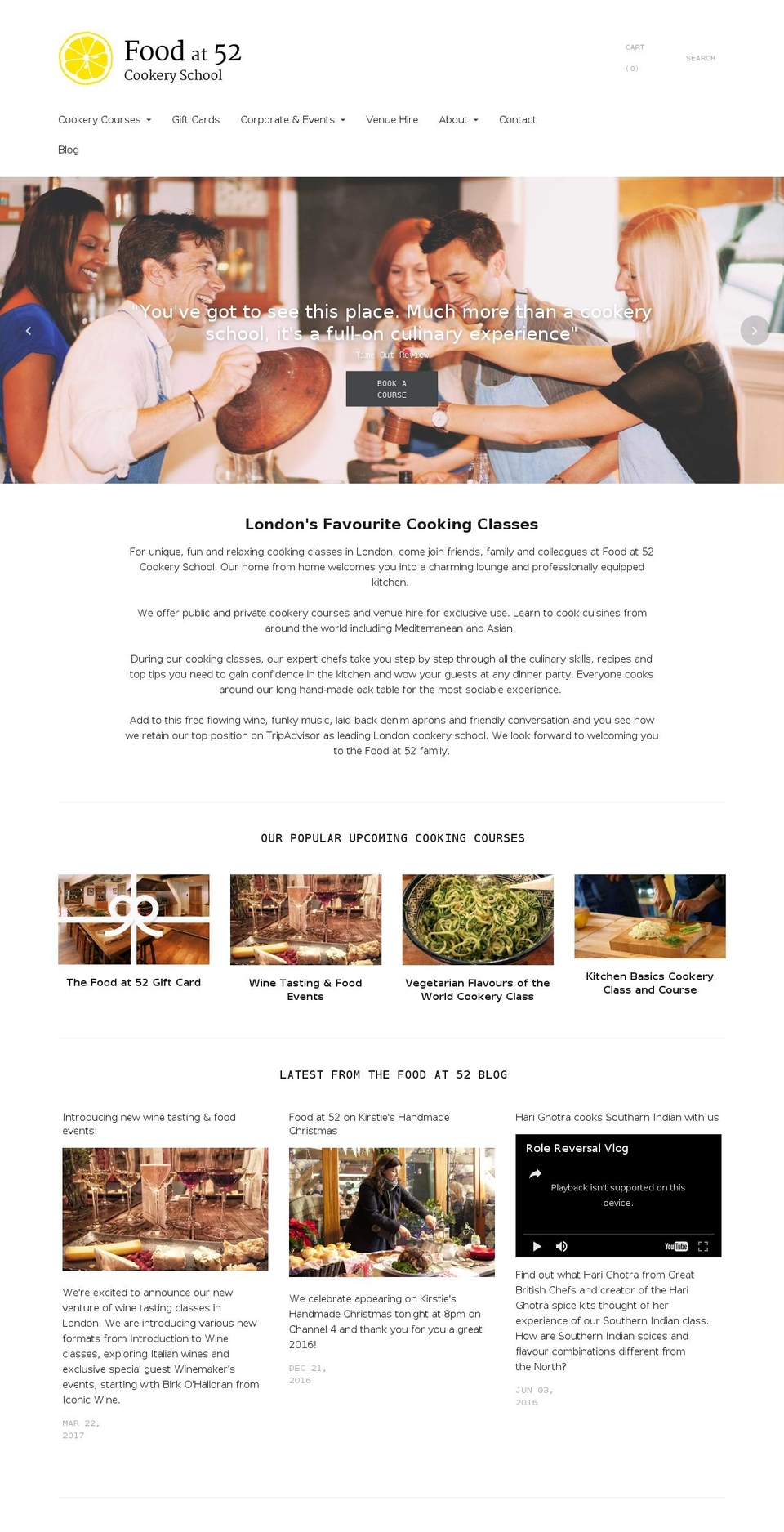 Cypress Shopify theme site example foodat52.com