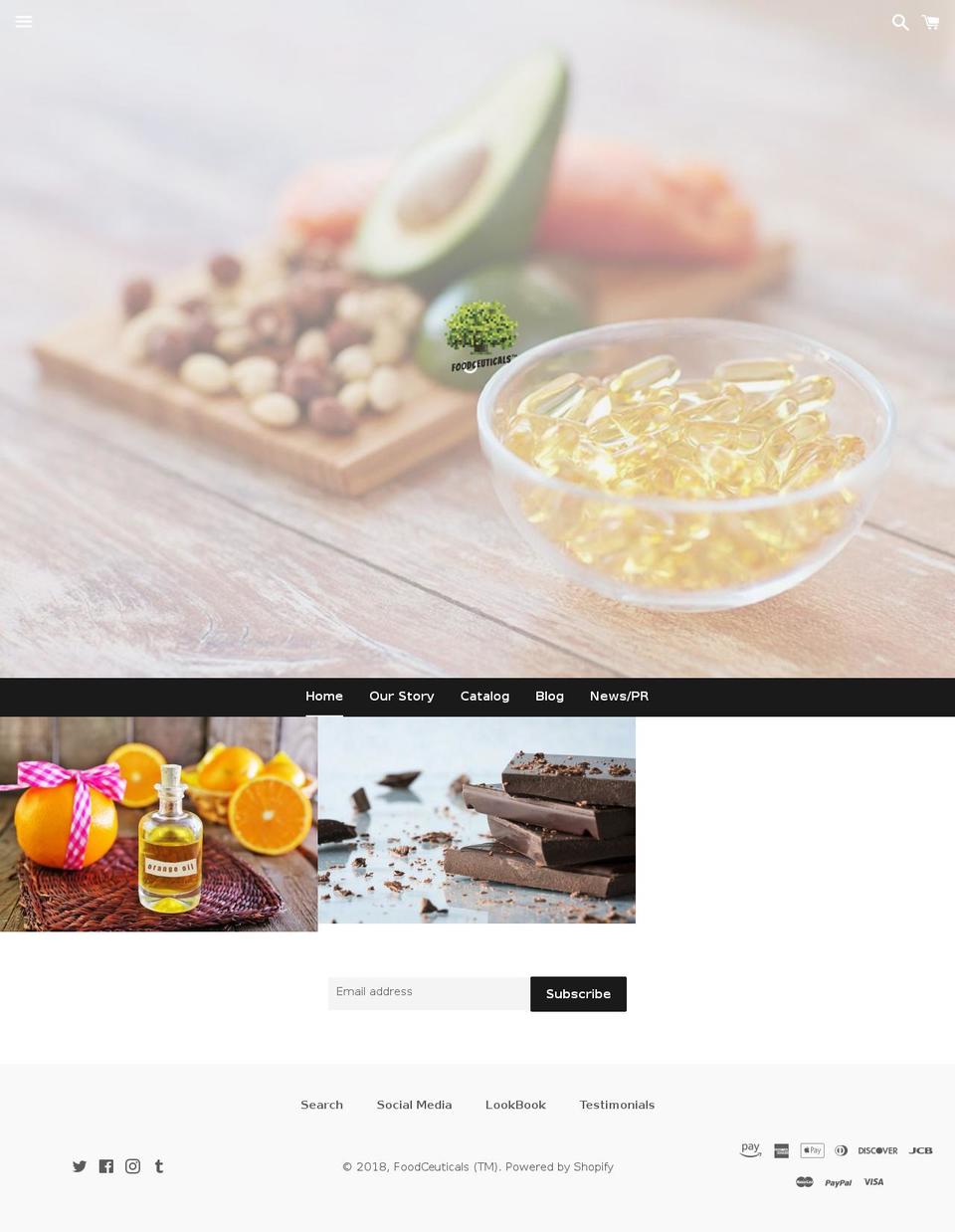 foodceuticals.com — Shopify storefront screenshot