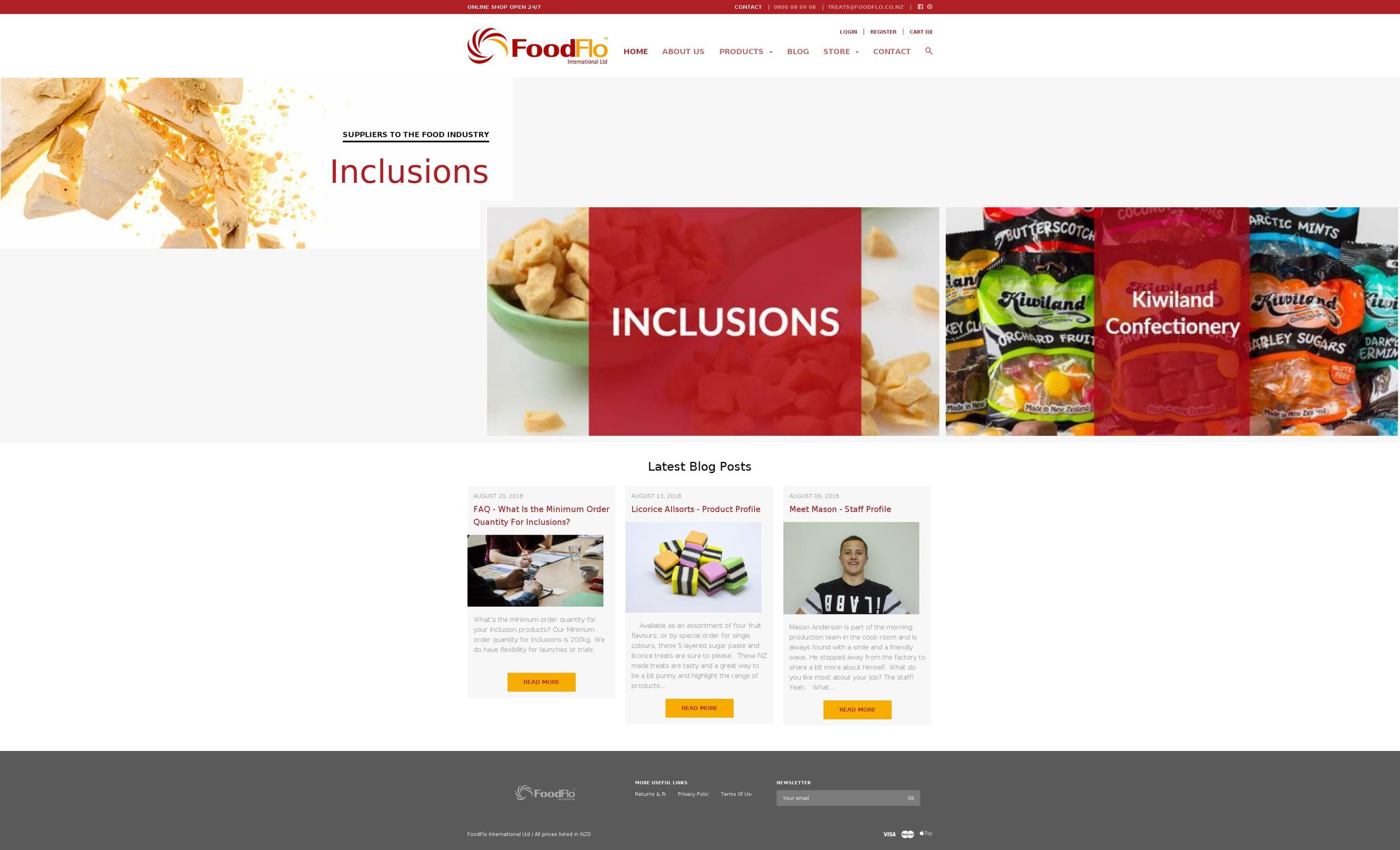 foodflo.co.nz shopify website screenshot