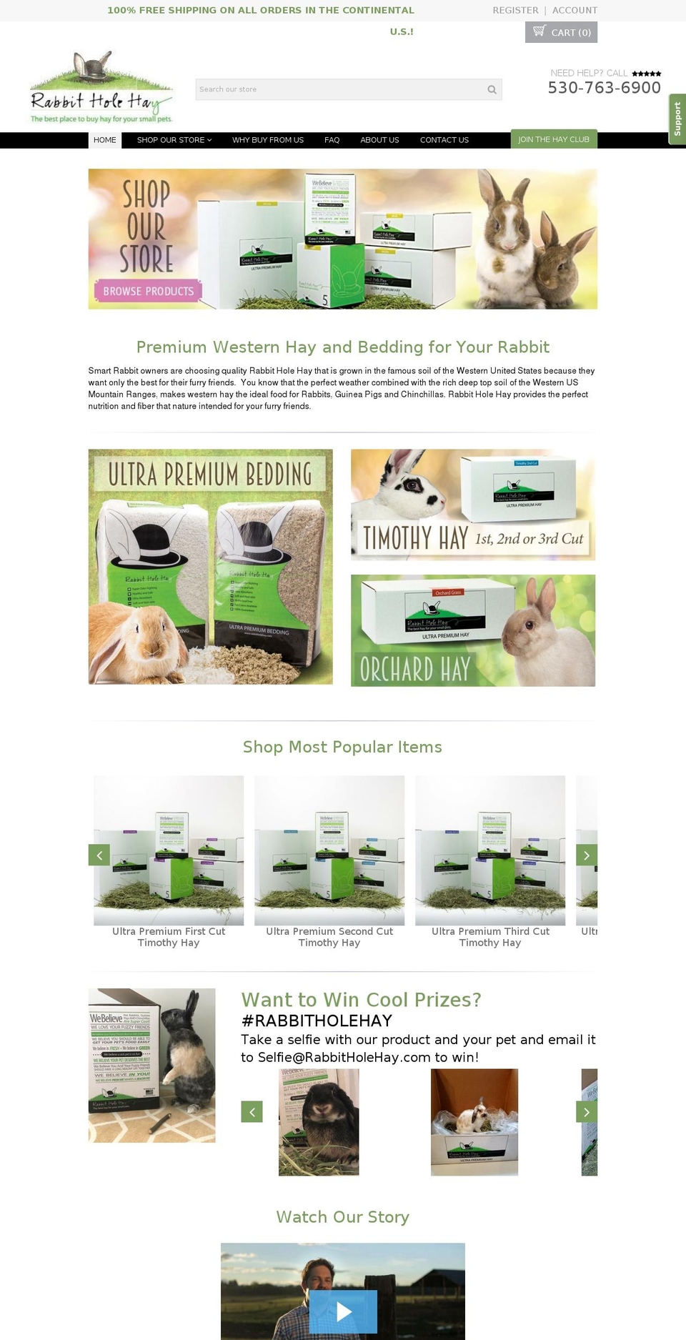 foodforrabbits.com shopify website screenshot