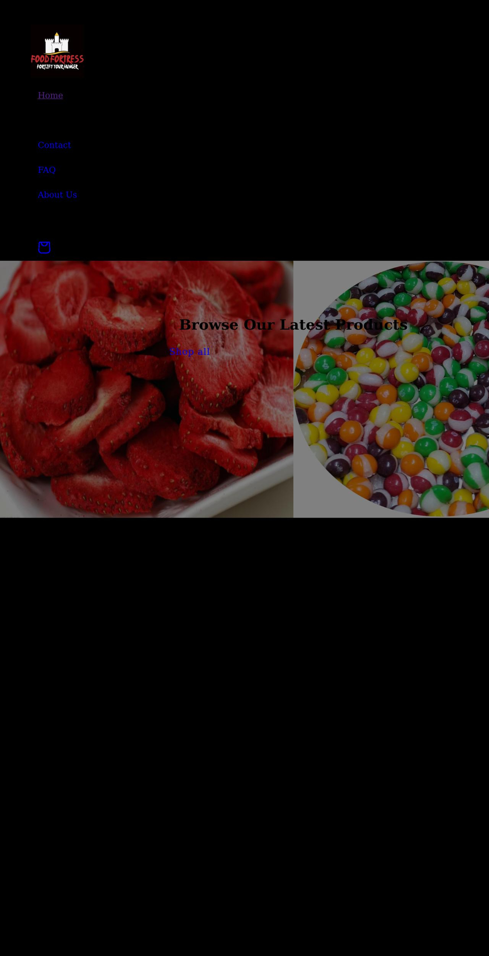 foodfortress.com shopify website screenshot