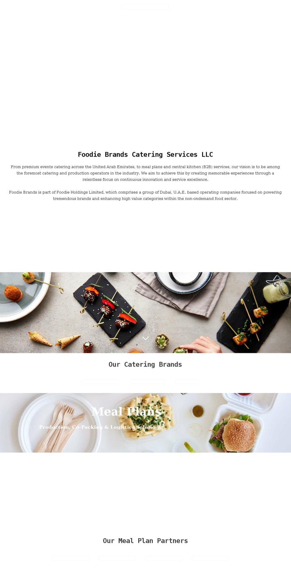 foodiebrands.com shopify website screenshot