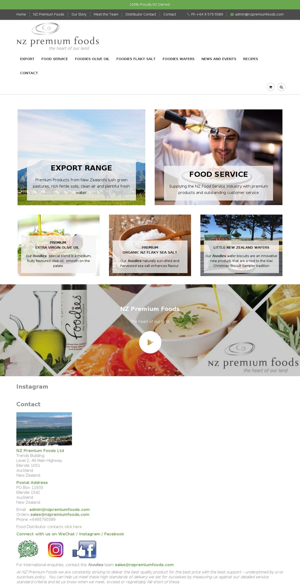 foodiesforfoodlovers.co.nz shopify website screenshot