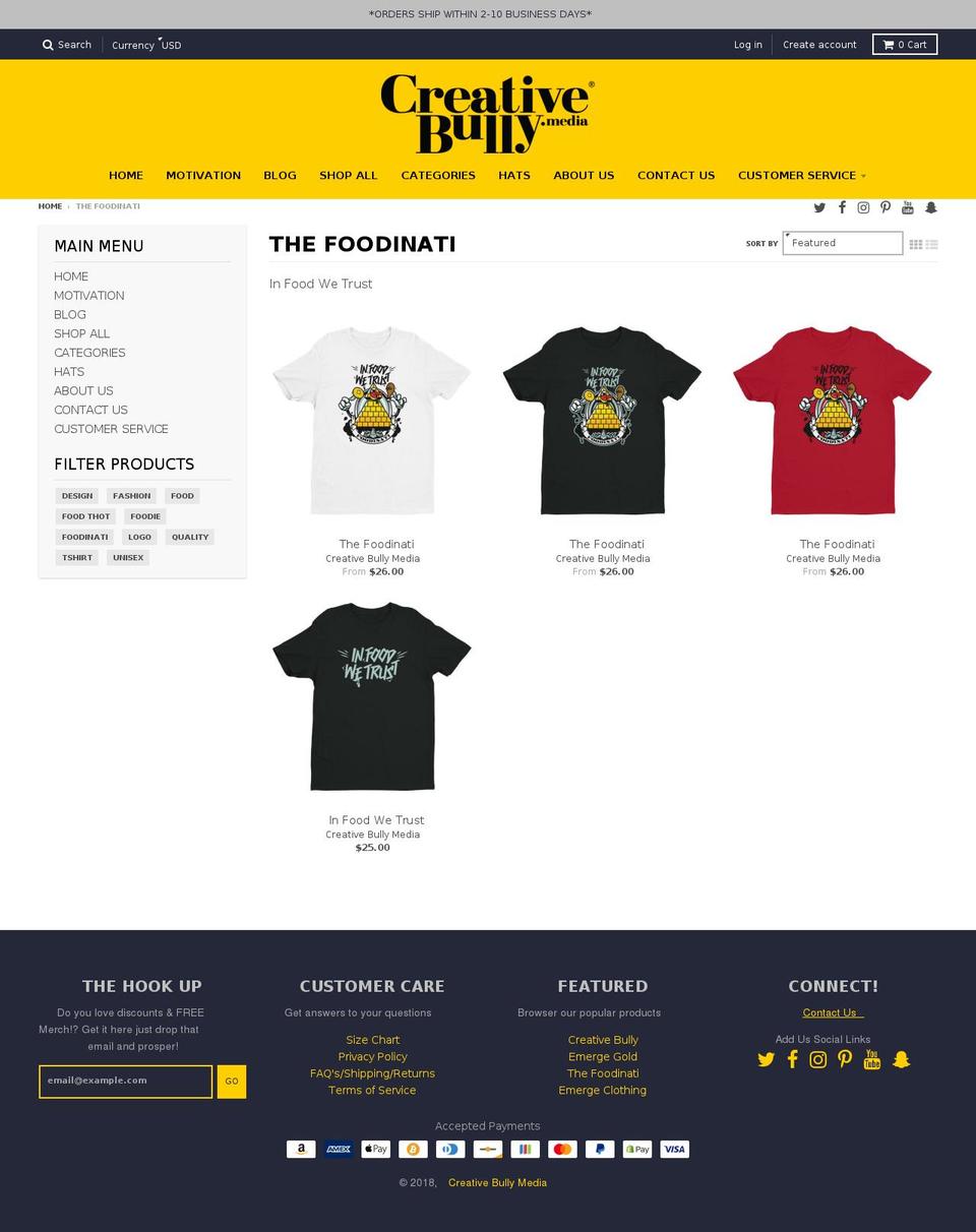 foodinati.com — Shopify storefront screenshot