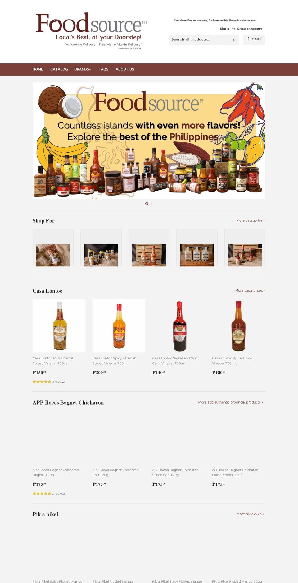 foodsource.ph shopify website screenshot