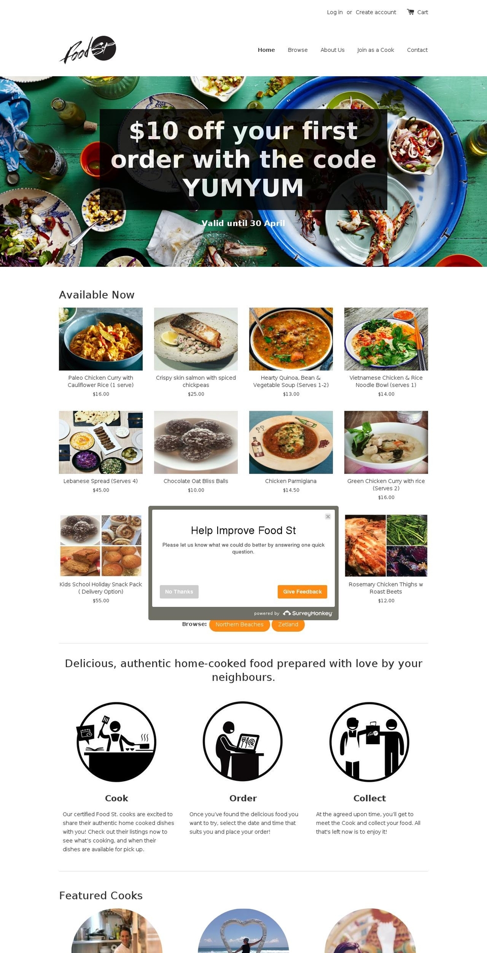 foodst.com.au shopify website screenshot