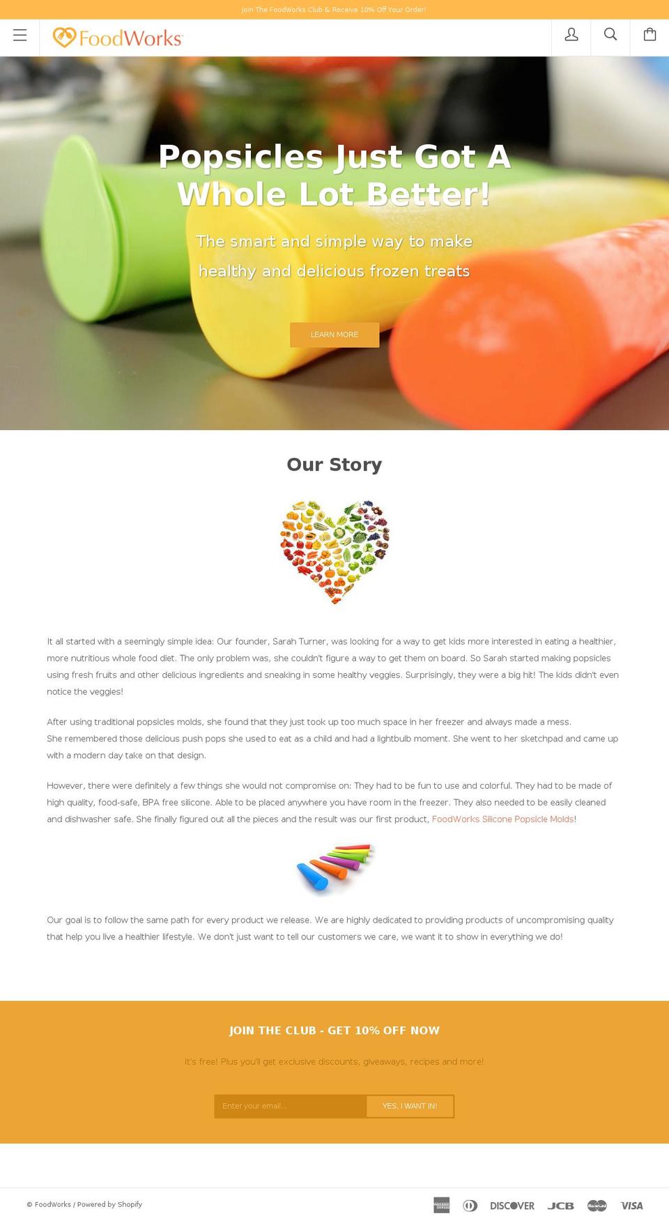 foodworksbrand.com — Shopify storefront screenshot