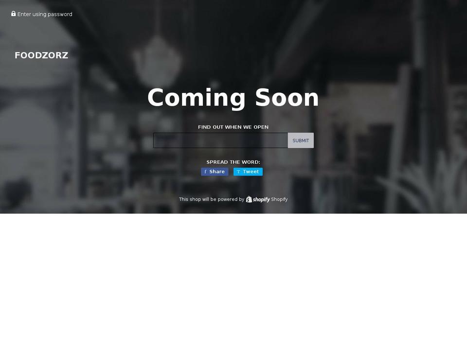 foodzorz.com — Shopify storefront screenshot