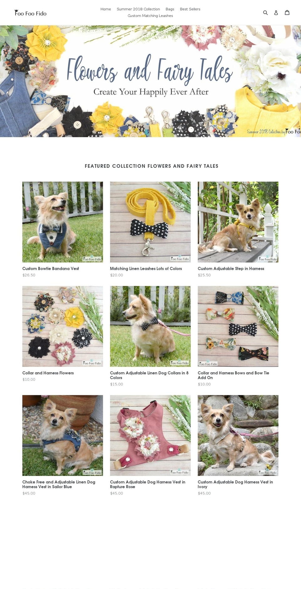 foofoofido.com — Shopify storefront screenshot
