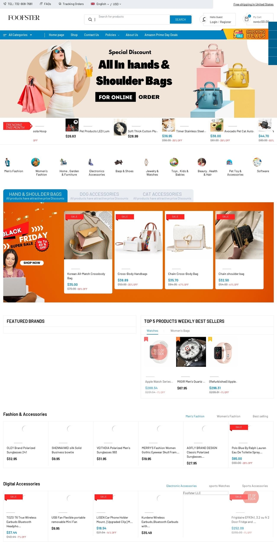 foofster.com — Shopify storefront screenshot