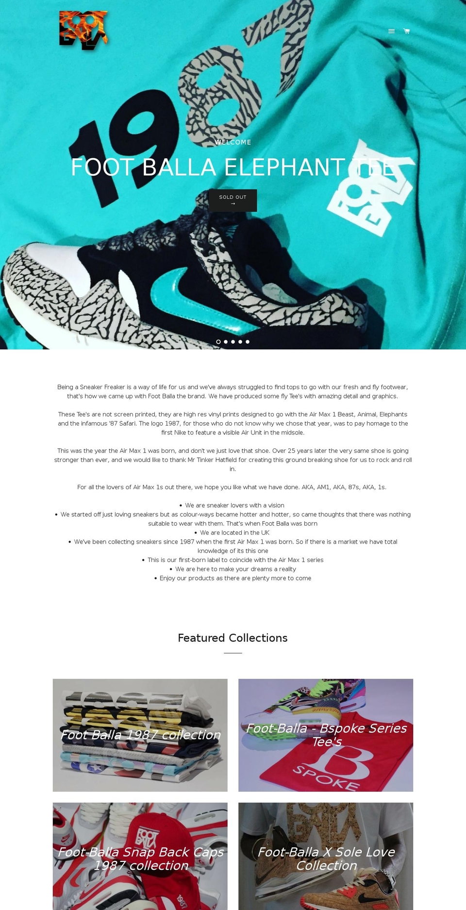 foot-balla.com shopify website screenshot