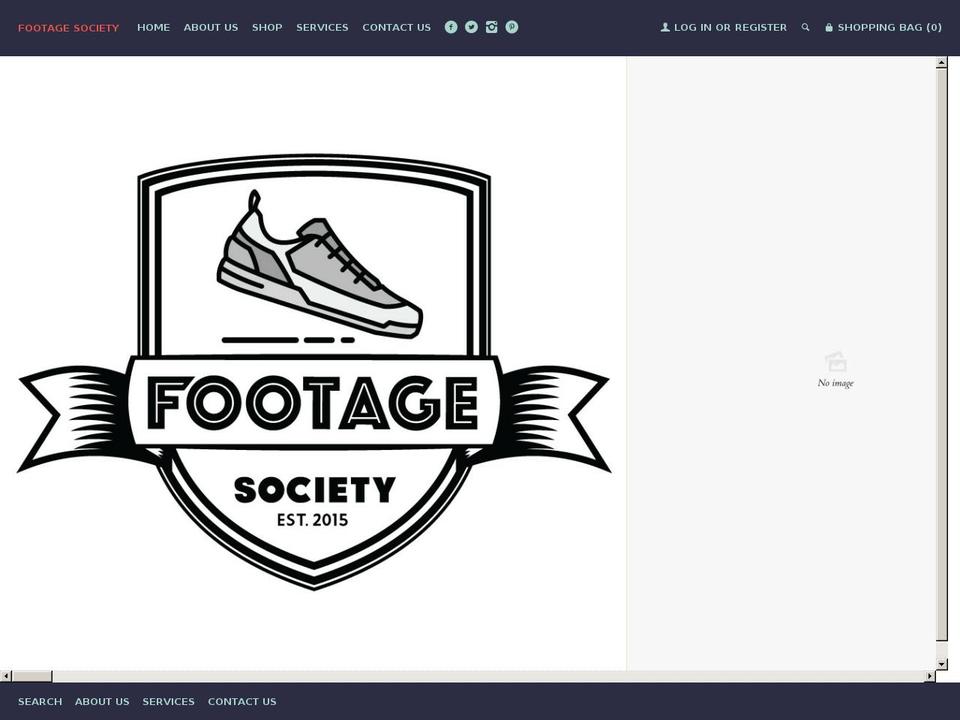 footagesociety.com shopify website screenshot