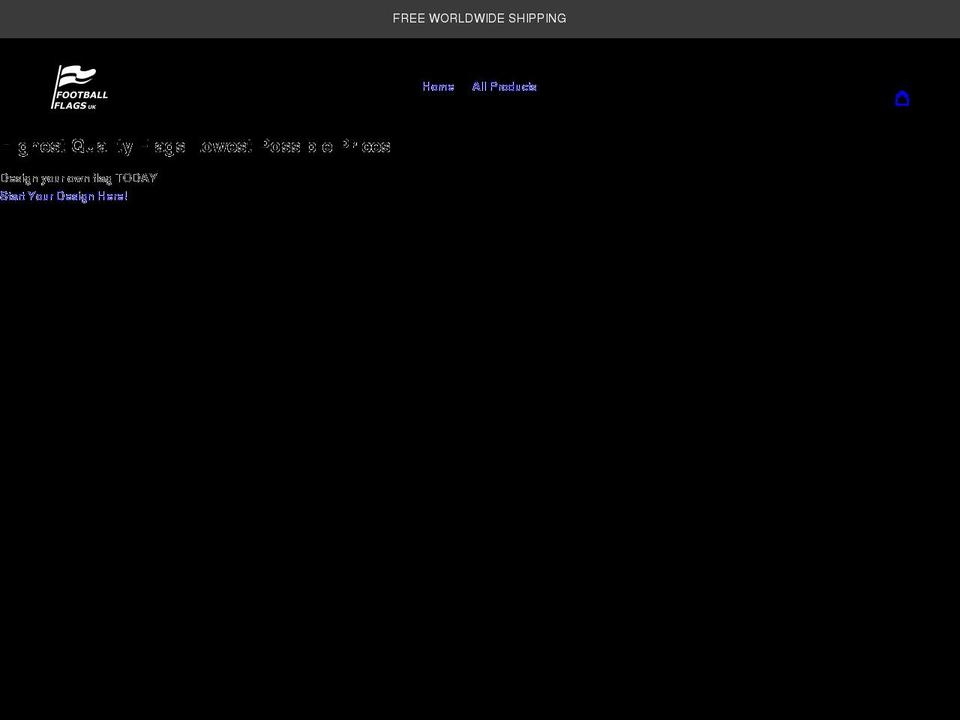 footballflagsuk.com shopify website screenshot