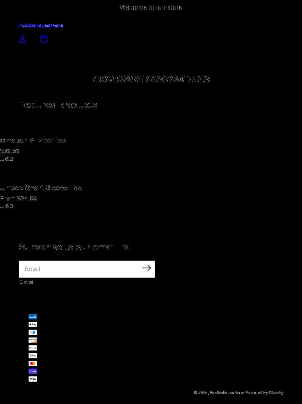 footballsuperhero.com shopify website screenshot