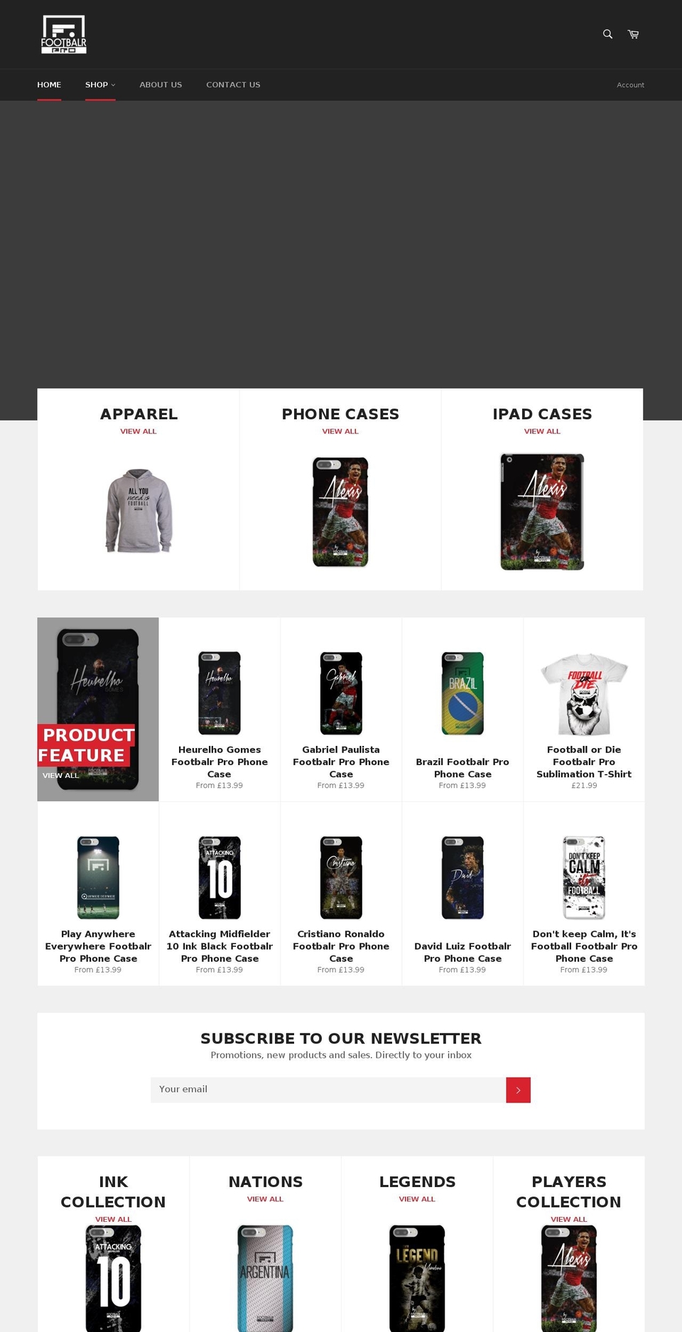 footbalrprint.com shopify website screenshot