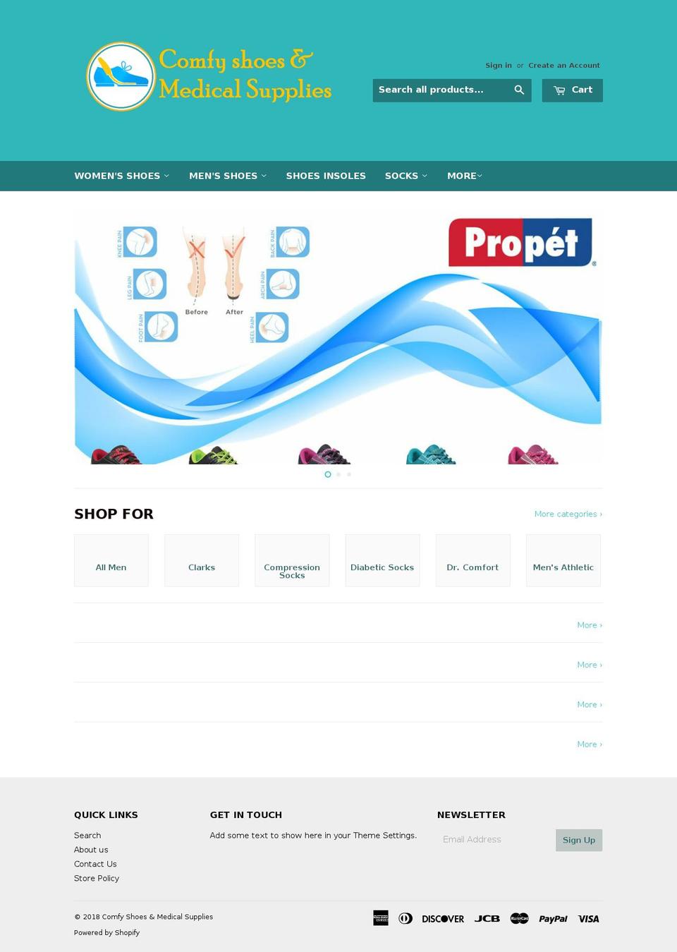 footcomfy.com — Shopify storefront screenshot