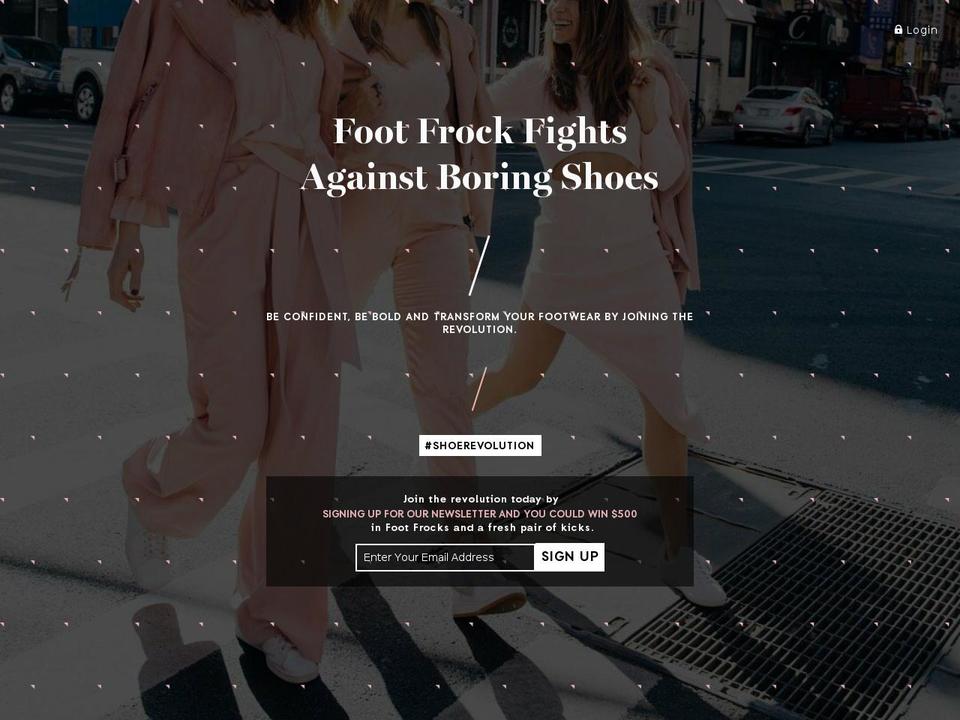 footfrock.com — Shopify storefront screenshot