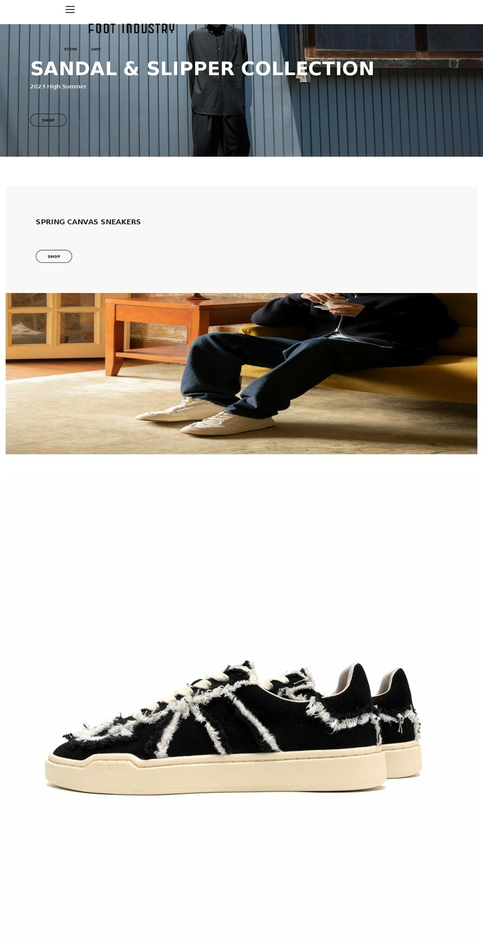 footindustry.com shopify website screenshot