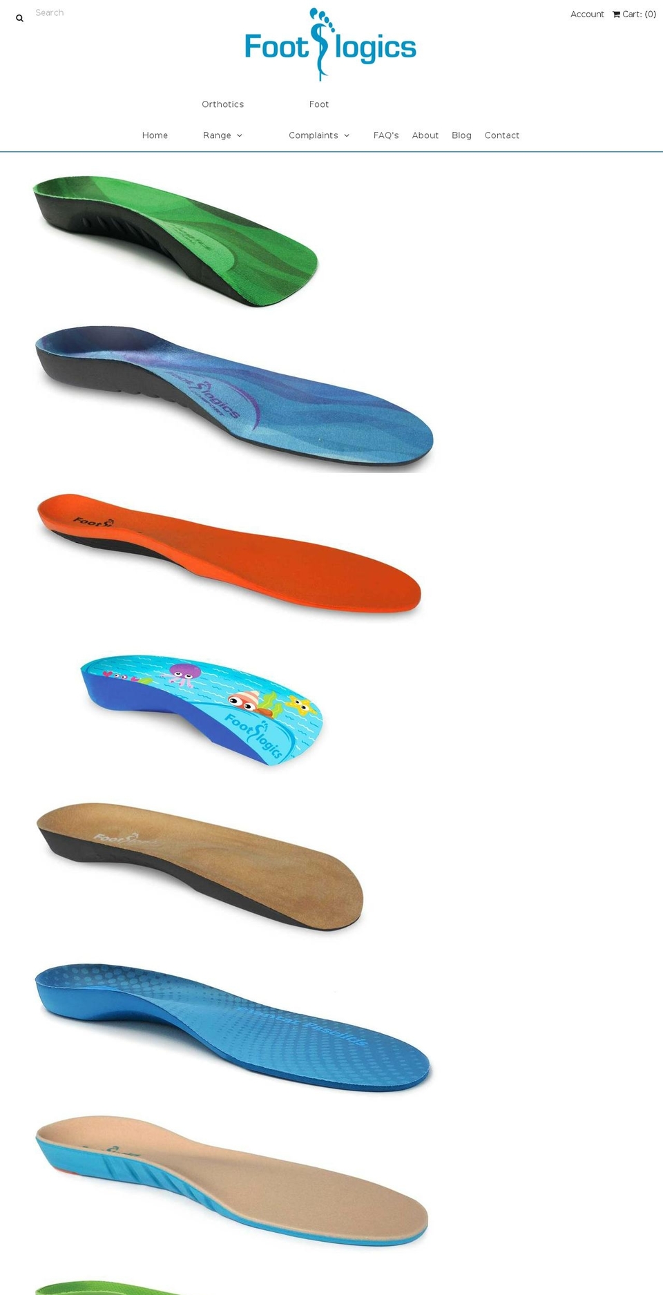 footlogics-orthotics.com — Shopify storefront screenshot