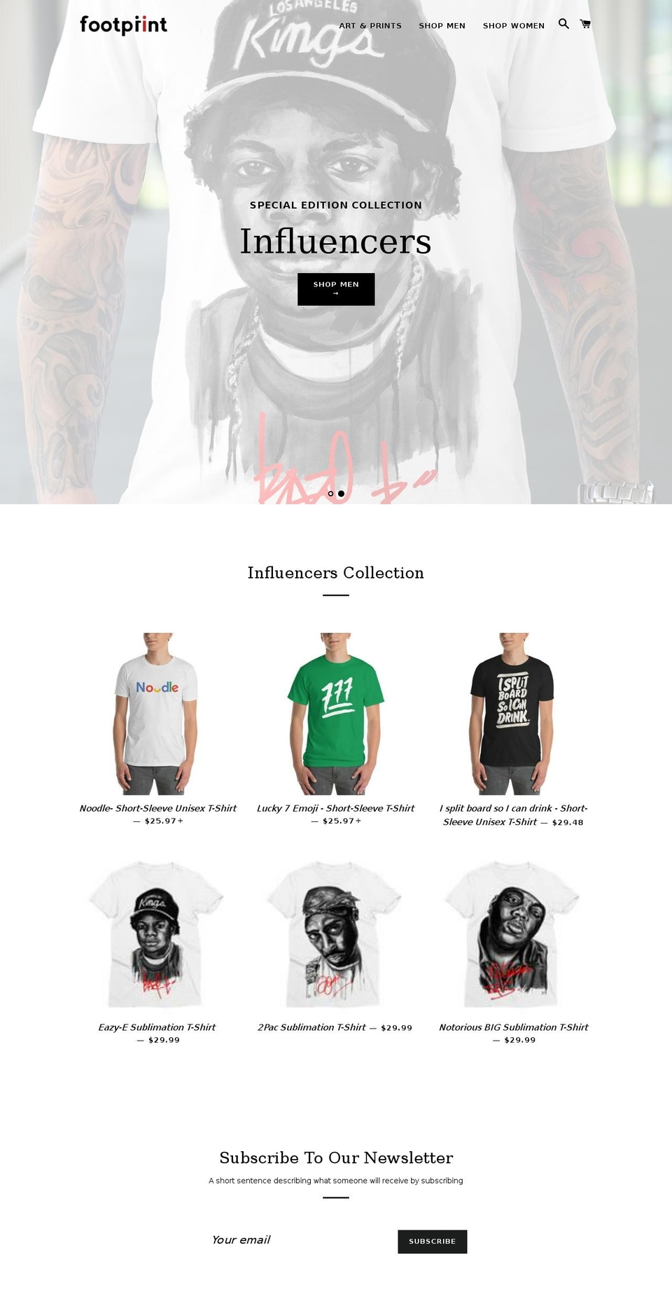 footprint-socks.com — Shopify storefront screenshot