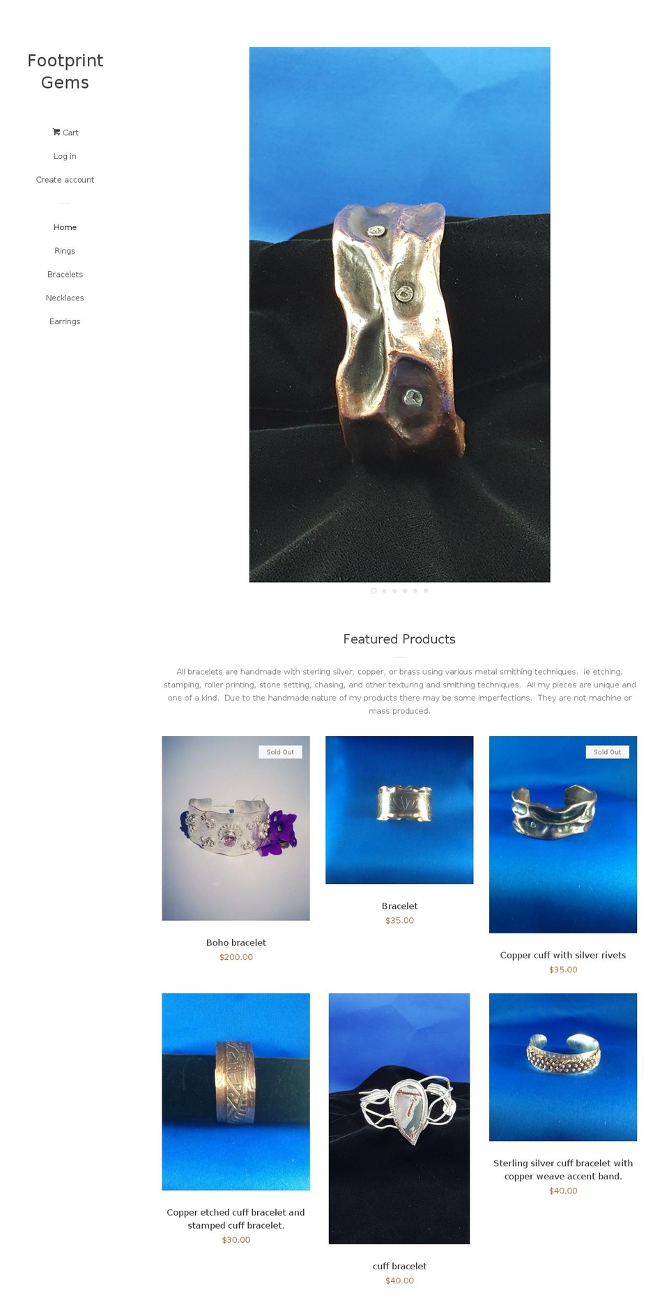 footprintgems.com — Shopify storefront screenshot