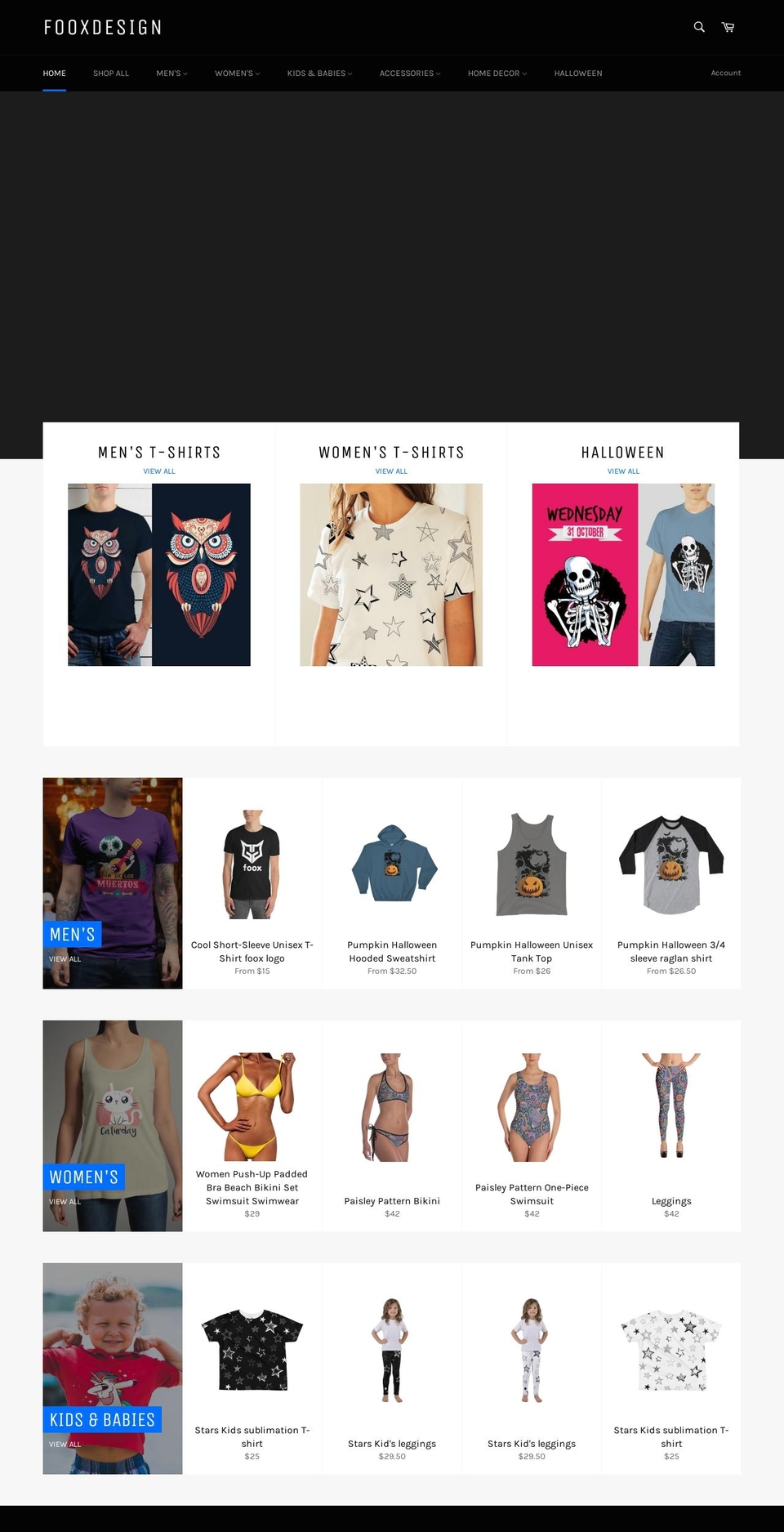 fooxdesign.com — Shopify storefront screenshot