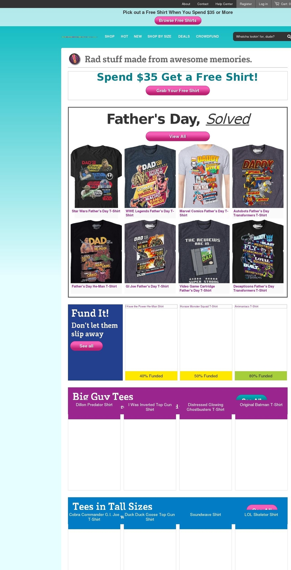 for-the-kid-in-us-all.com shopify website screenshot