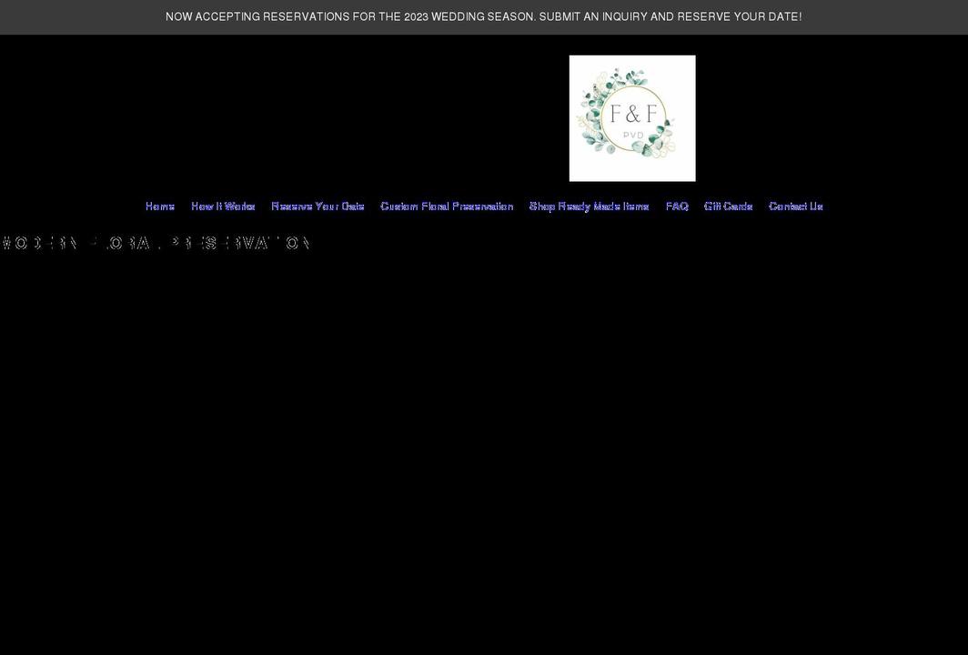 forageandflowerpvd.com shopify website screenshot