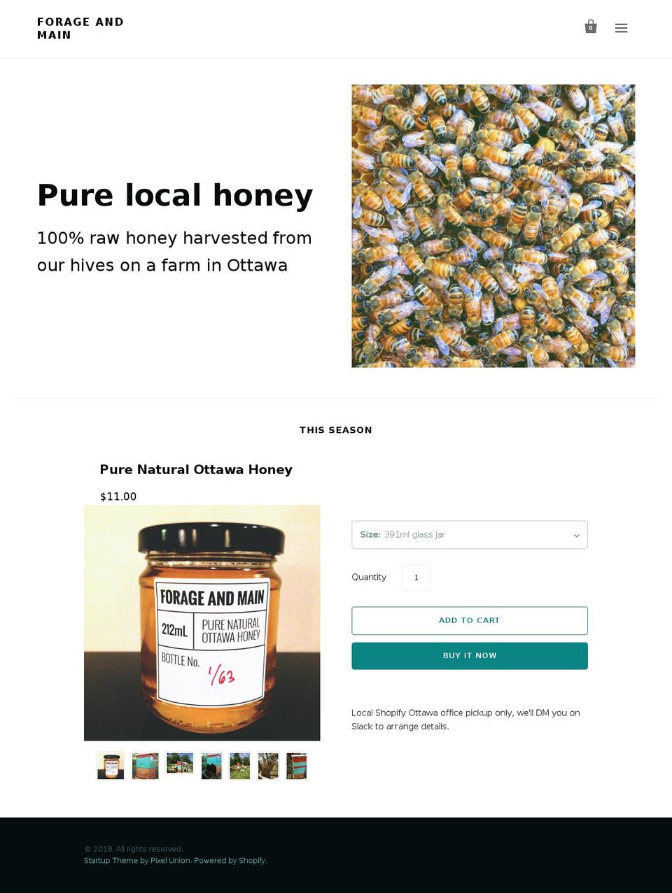 forageandmain.com — Shopify storefront screenshot