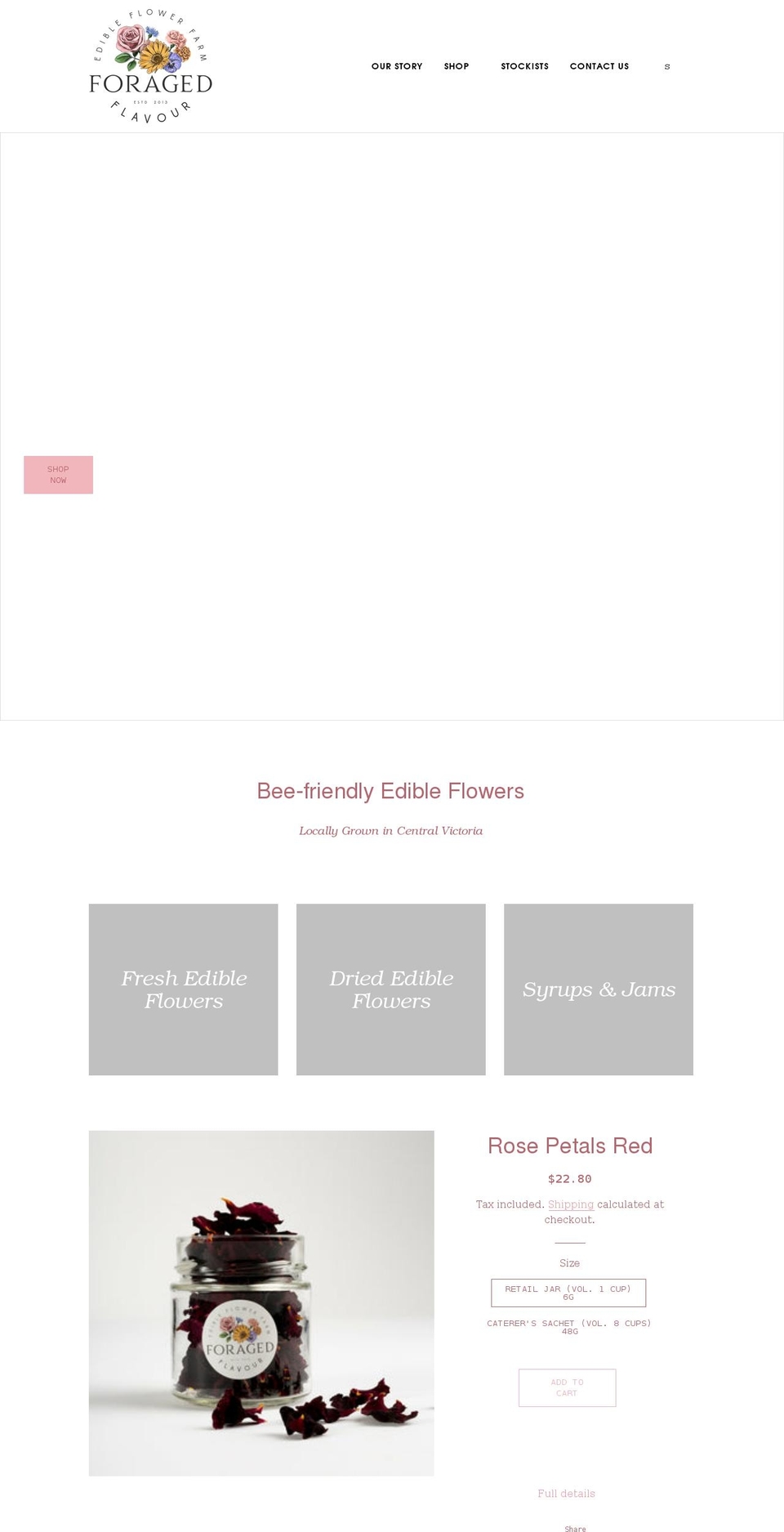 foragedflavour.com.au shopify website screenshot