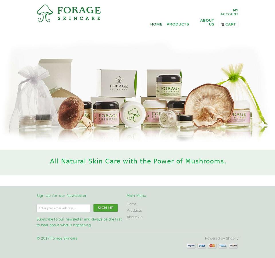forageshop.com shopify website screenshot