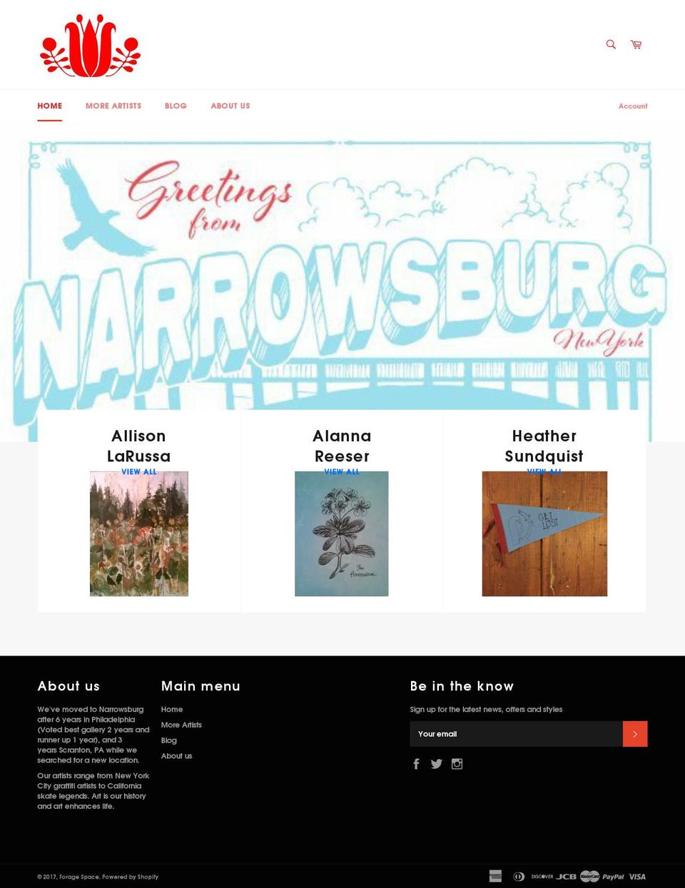 foragespace.com shopify website screenshot