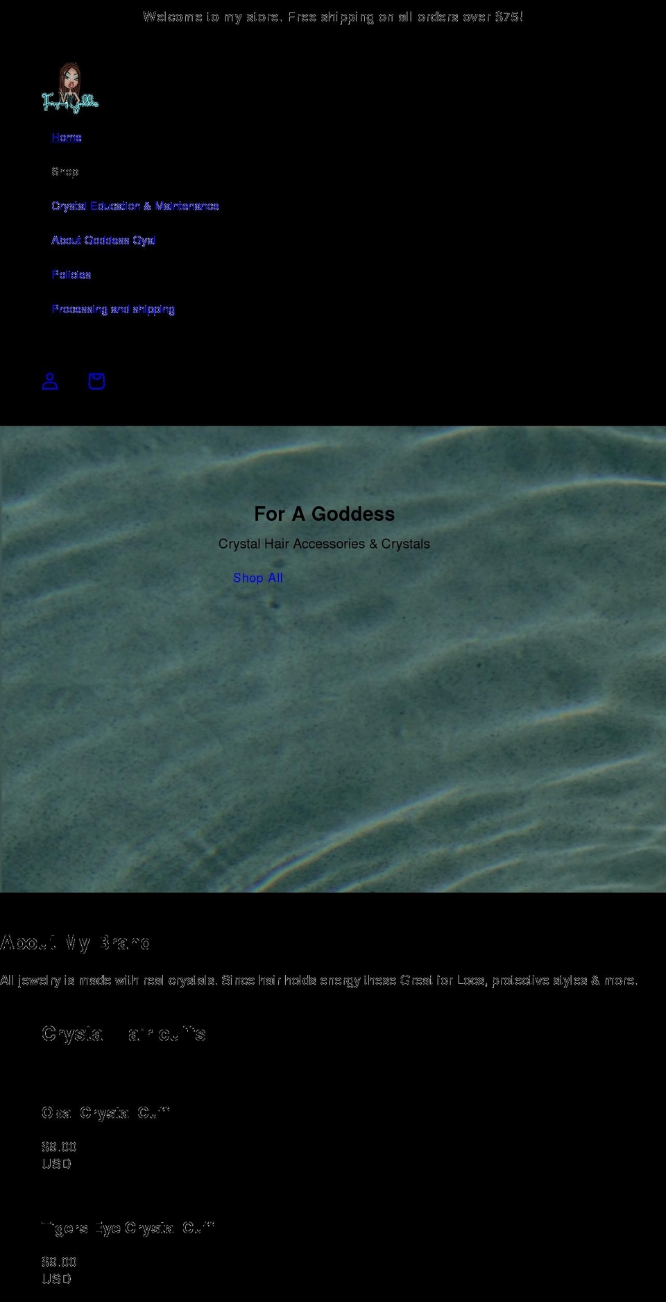 foragoddess.com shopify website screenshot