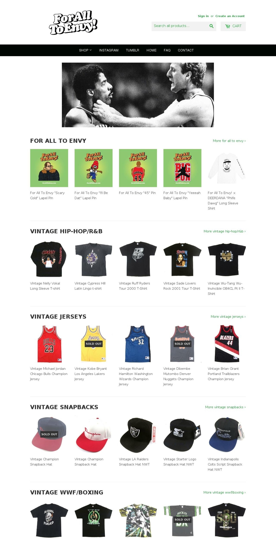 foralltoenvy.com shopify website screenshot