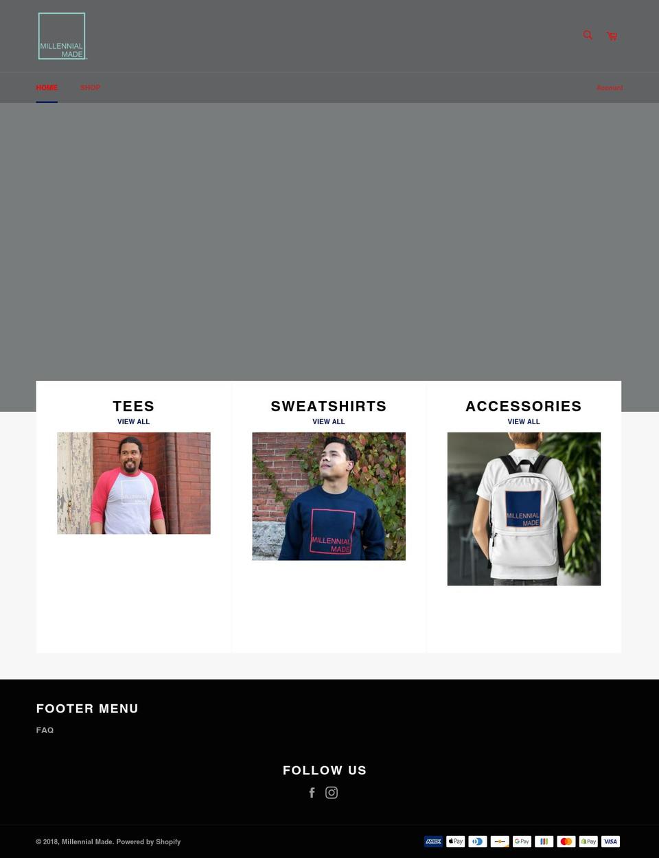 foramillennial.com — Shopify storefront screenshot