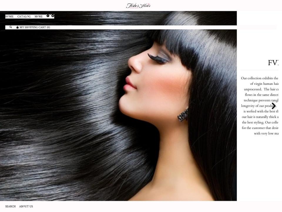 forbes-hair.myshopify.com shopify website screenshot