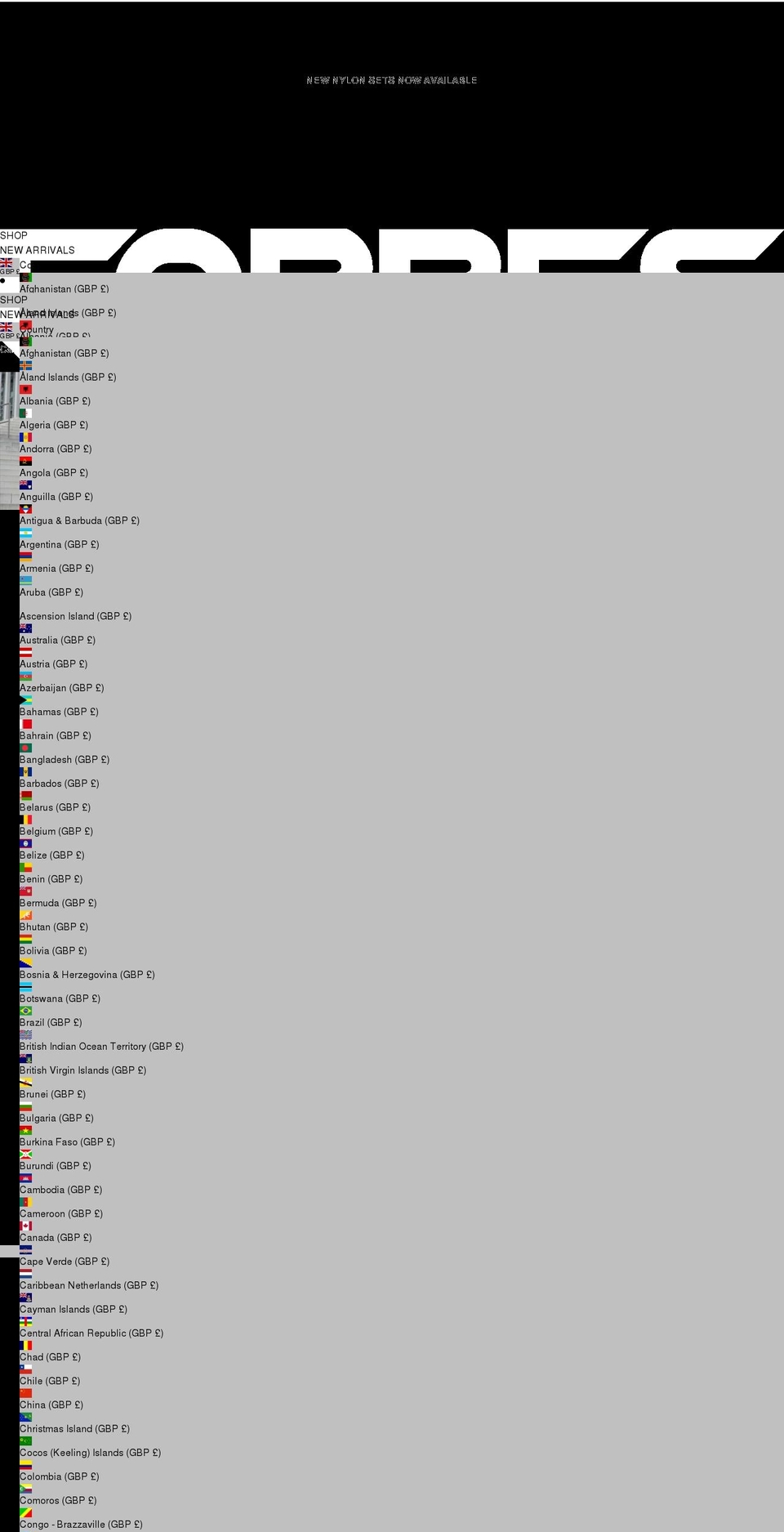 forbescasual.co.uk shopify website screenshot