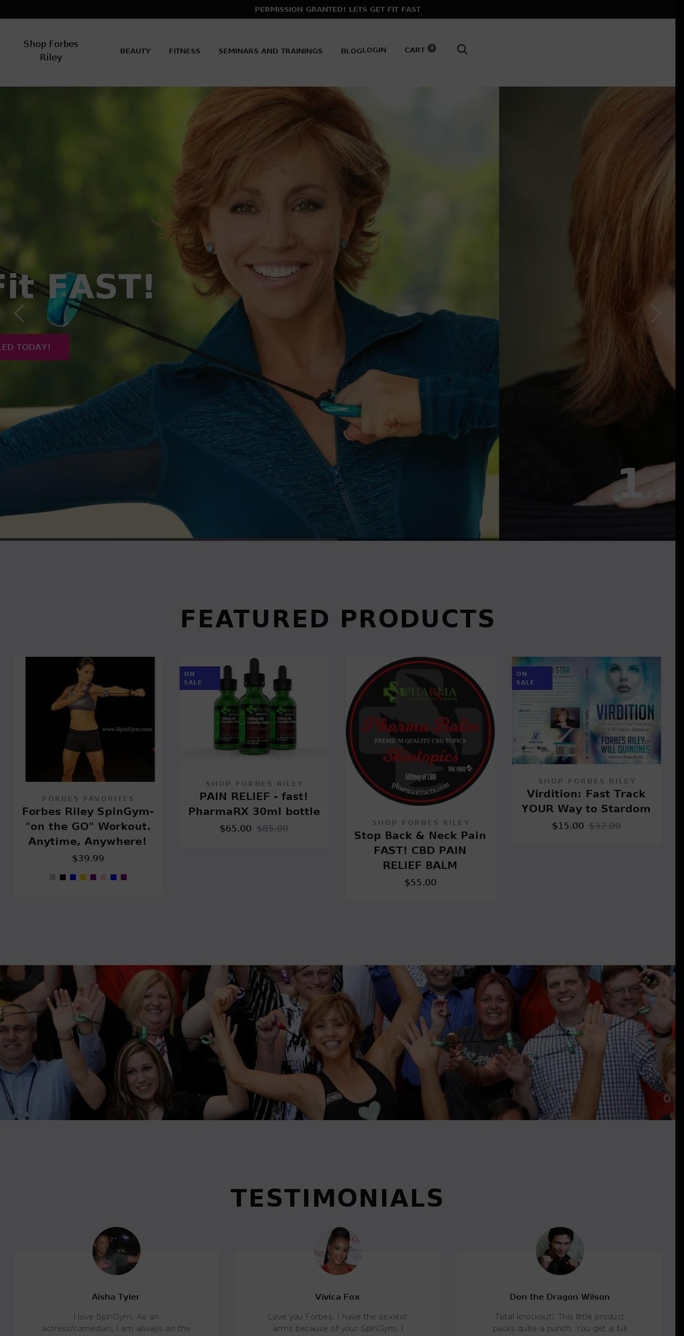 forbesfactorskincare.com shopify website screenshot