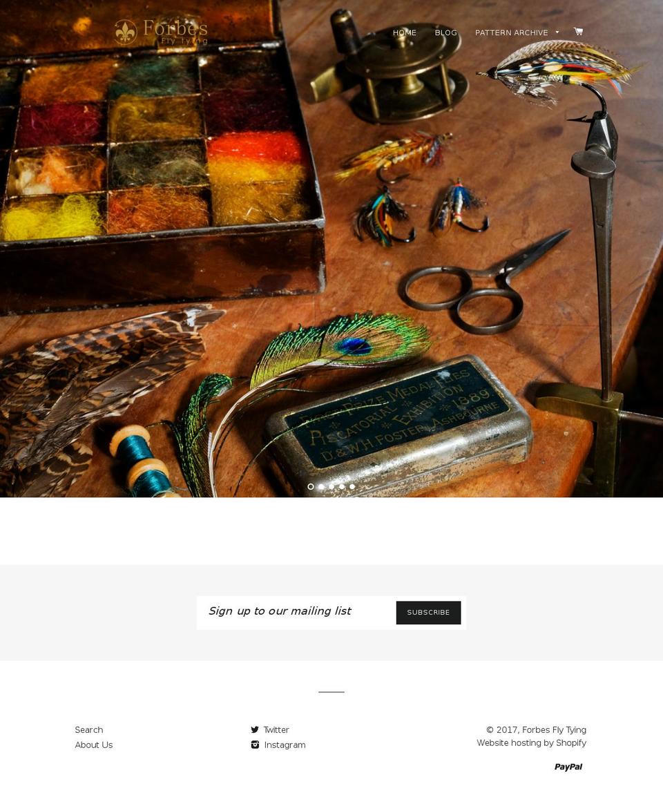 forbesflytying.com shopify website screenshot